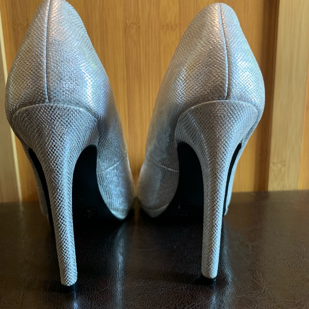 Silver size 6.5 Heels
